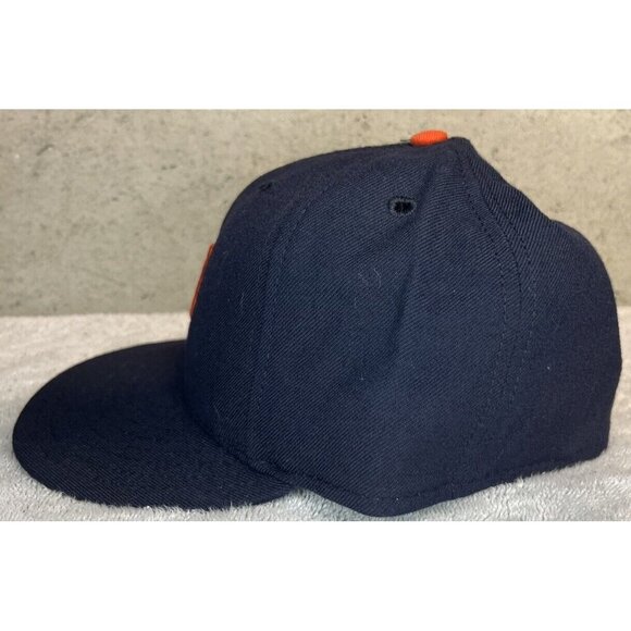 Vintage NWOT Detroit Tigers New Era Diamond Collection Hat Size 7 ⅜ Orange Logo - Picture 3 of 7